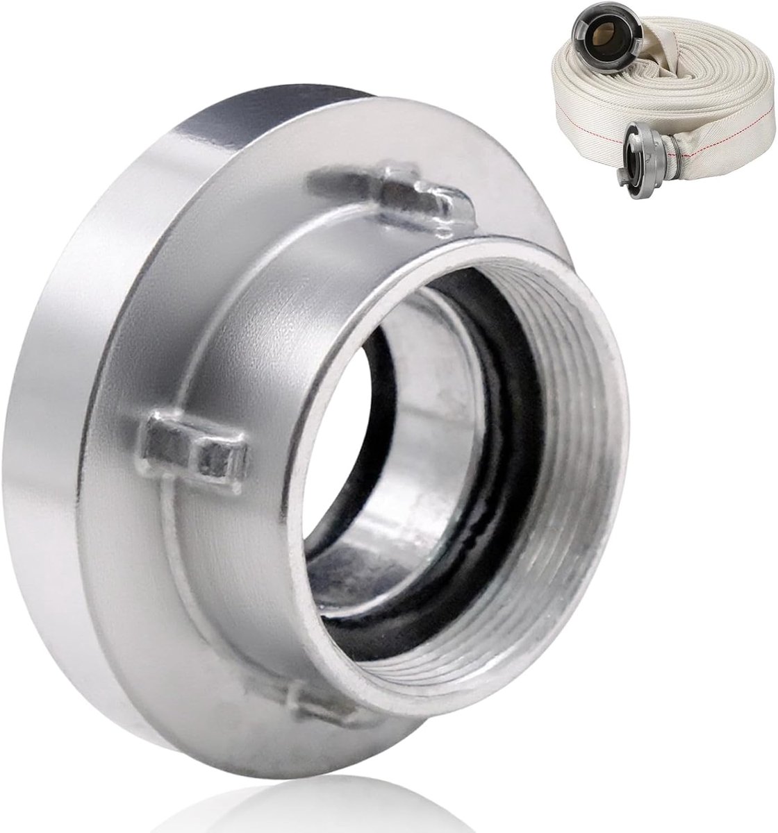 C coupling 2 inch with IG fixed coupling C female thread with seal for tubes containers fabric hoses, aluminum hose - ShopVlot