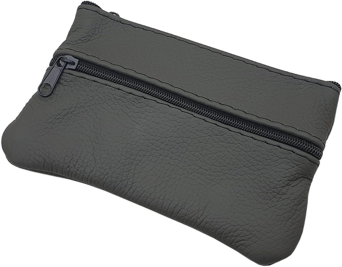 myledershop Large cow leather key case / key case / key case / car key case with 3 zippered pockets Made in EU in - ShopVlot