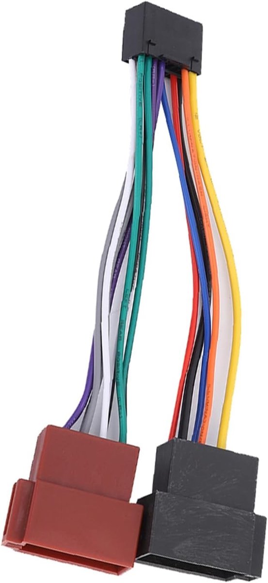 Watris Veiyi 16 Pin Car Radio Adapter, ISO Plug Car Radio, Wiring Harness Connector, Compatible with KDC3080 KDC4040 - ShopVlot