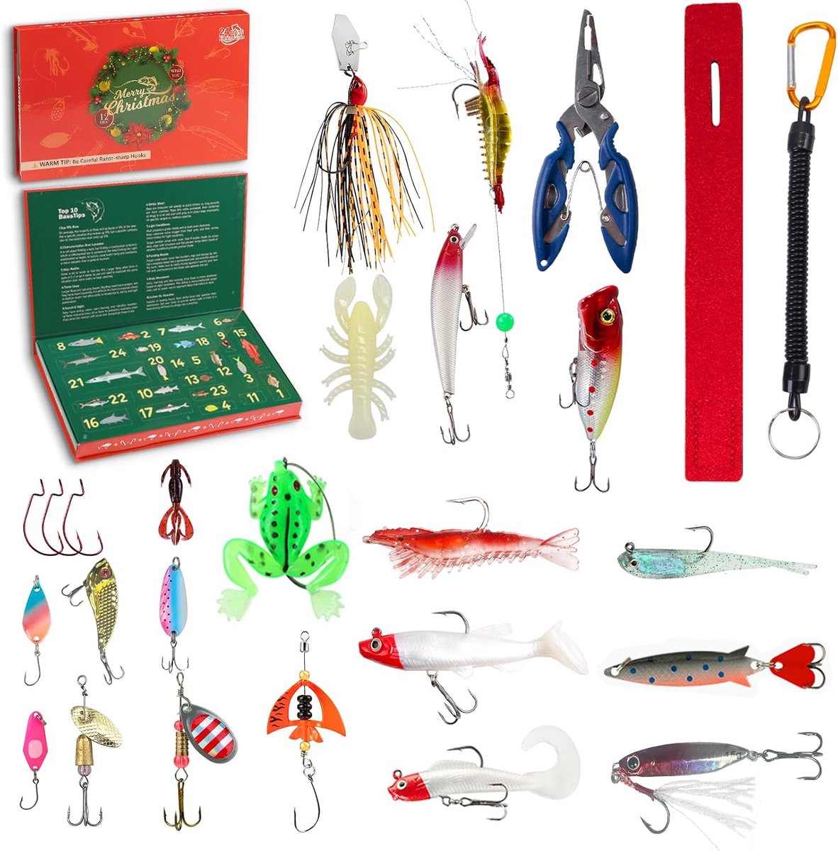 Fish Advent Calendar For Men 2025,Fish Advent Calendar For Teenage Boys,Christmas Calendar 2025 With Fishware,For Teen - ShopVlot