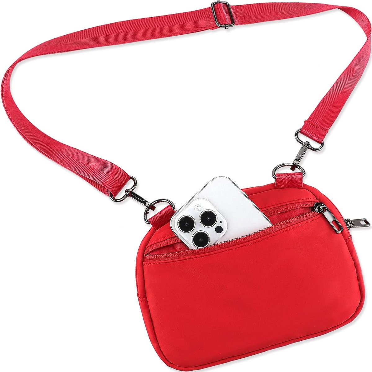 Schoudertas dames heren - kleine crossbody tas - verstelbare schouderriem - ideaal voor festivals - ShopVlot