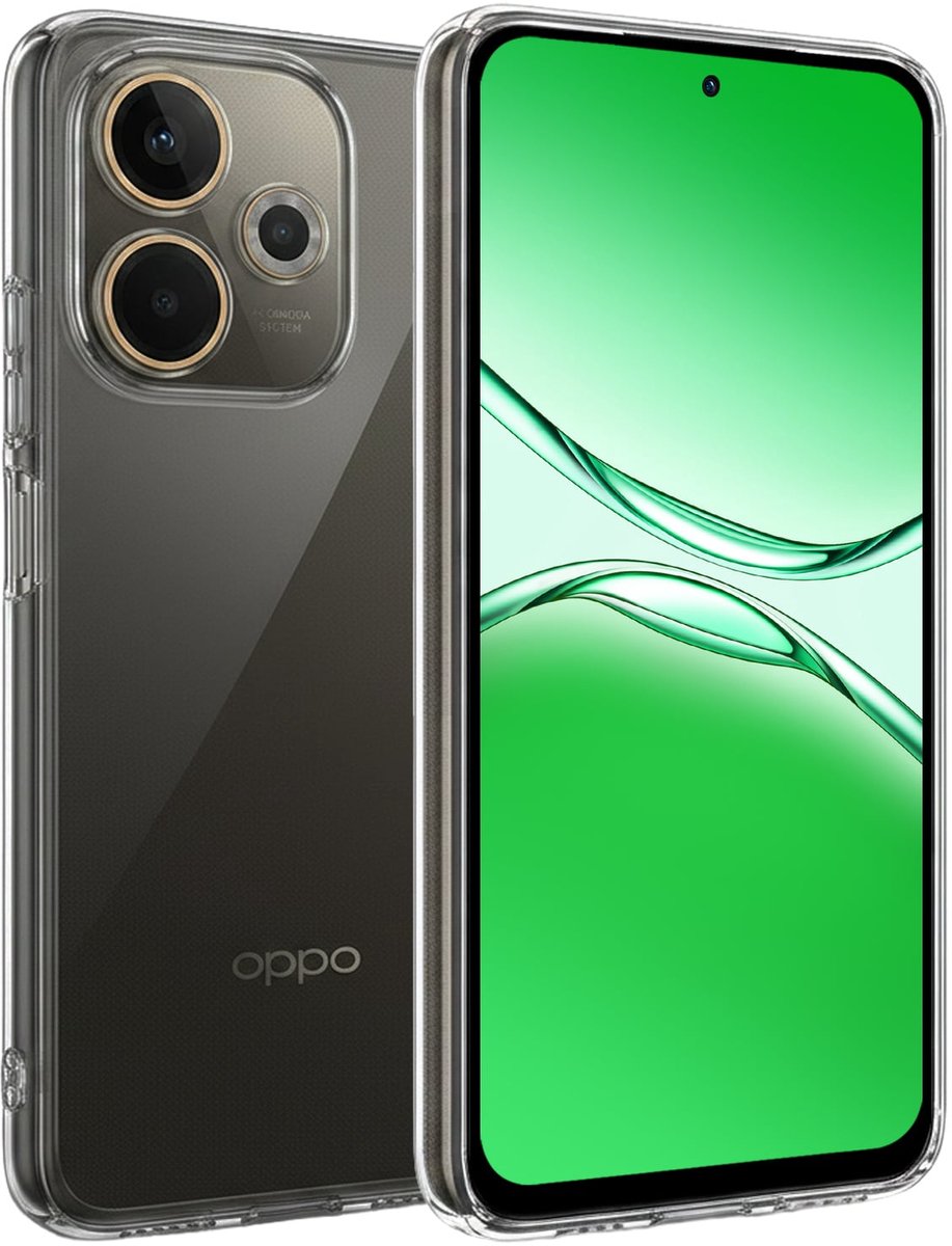 Hoesje Geschikt voor OPPO A5 Pro - Sterk & Shockproof - Hoes Cover - Siliconen Case - Transparant