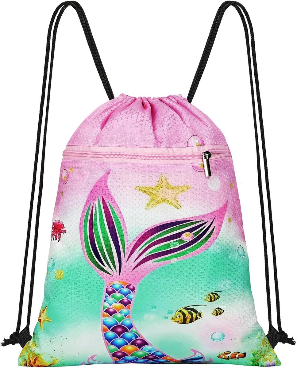 Gymtas voor kinderen 33.5x41 cm - sporttas voor meisjes - rugzak met ontwerp - ideaal voor gym en zwemmen - ShopVlot
