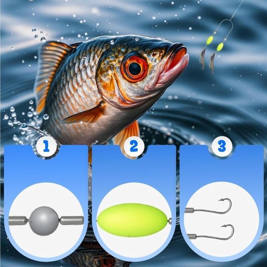 6 Pcs Double Hooks Fishing, Double Hooks with Reverse Ground Line, Double Hook for Fishing, Fishing Hooks, Reverse - ShopVlot — afbeelding 5