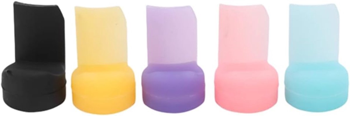 Pack of 5 Soft Silicone Clarinet Thumb Pad Pad Thumb Protection for Wooden Wind Instruments Instrument 5 Colors - ShopVlot