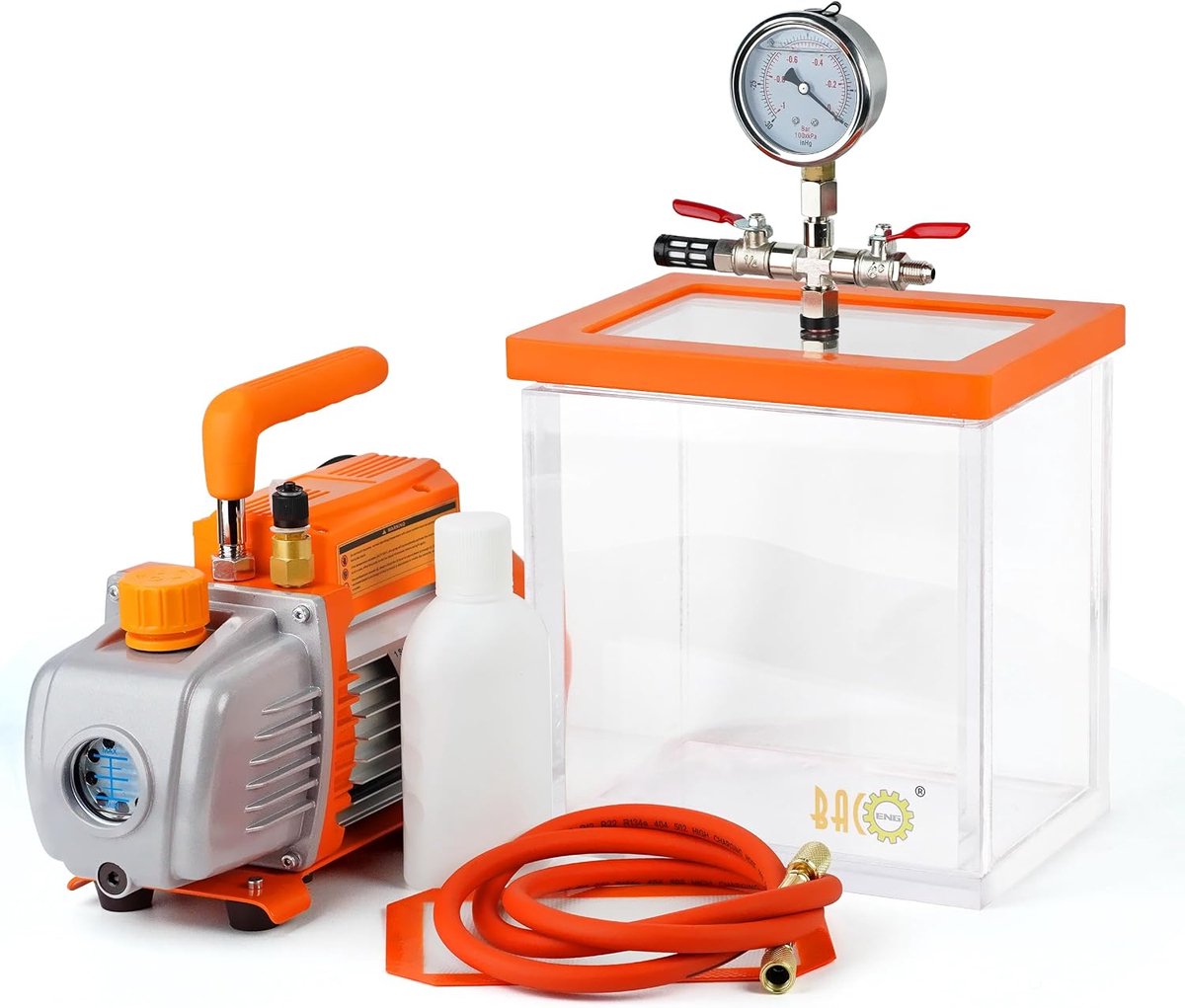 BACOENG Vacuum chamber with vacuum pump - ShopVlot