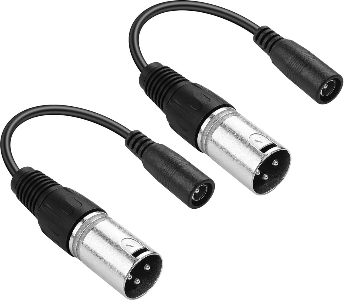 2A DC Power Cable, 2pcs DC 5.5x2.1mm Bushing to 3 Pin XLR Plug Power Adapter Cable, for Skateboard Bikes, Balance - ShopVlot