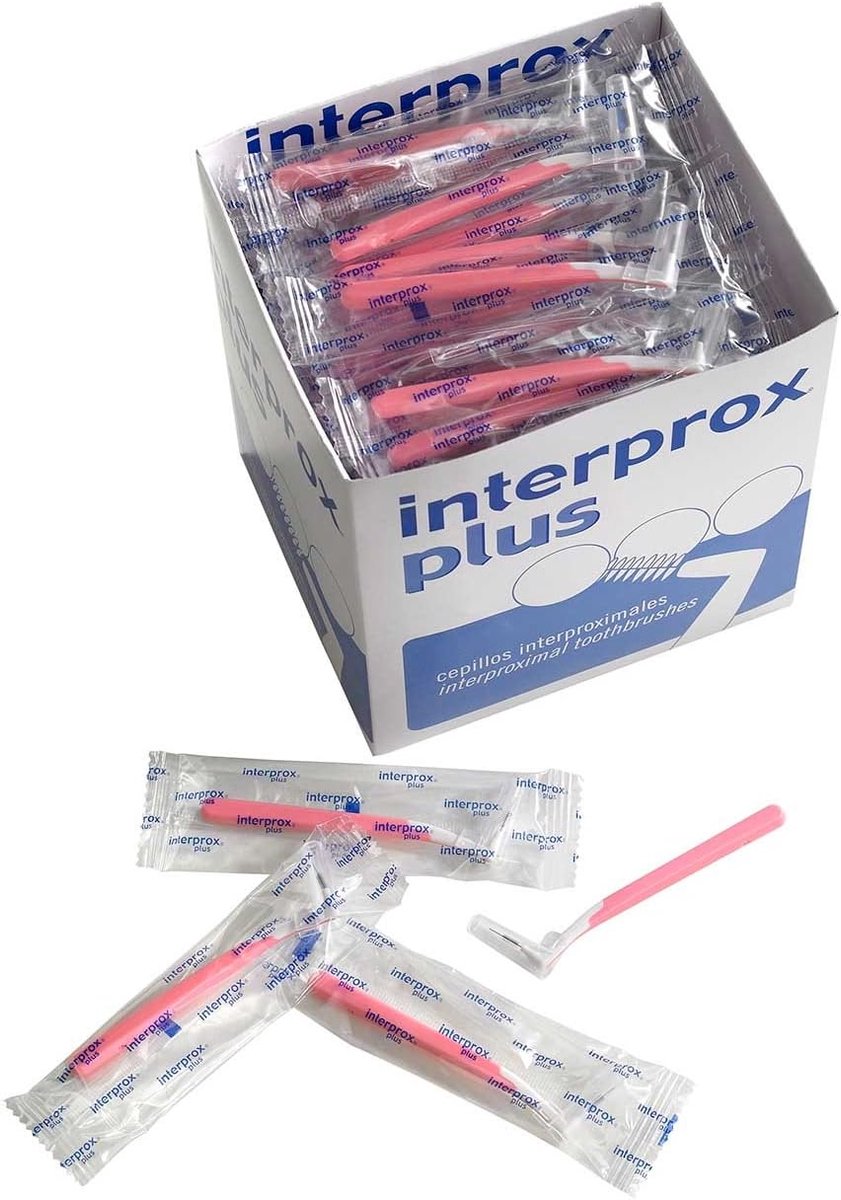 Interprox Plus Interdental Brushes Orange Super Micro 6 pieces, pack of 3 (3x 6 pieces) - ShopVlot