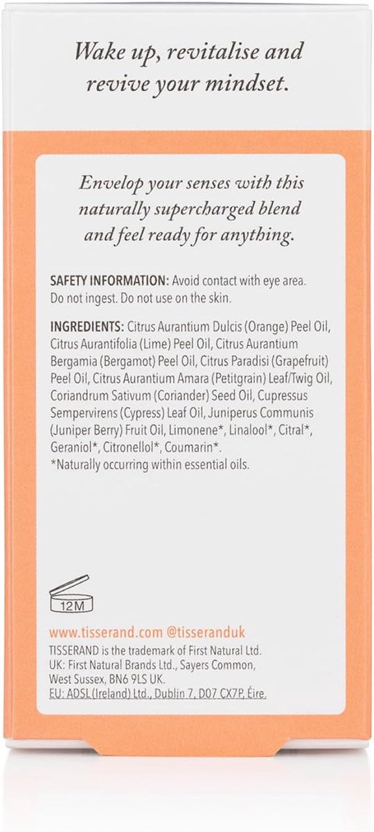 Tisserand Aromatherapy - Energy Boost - Aromatherapy Diffuser Oil - Orange, Lime and Grapefruit Essential Oil - ShopVlot