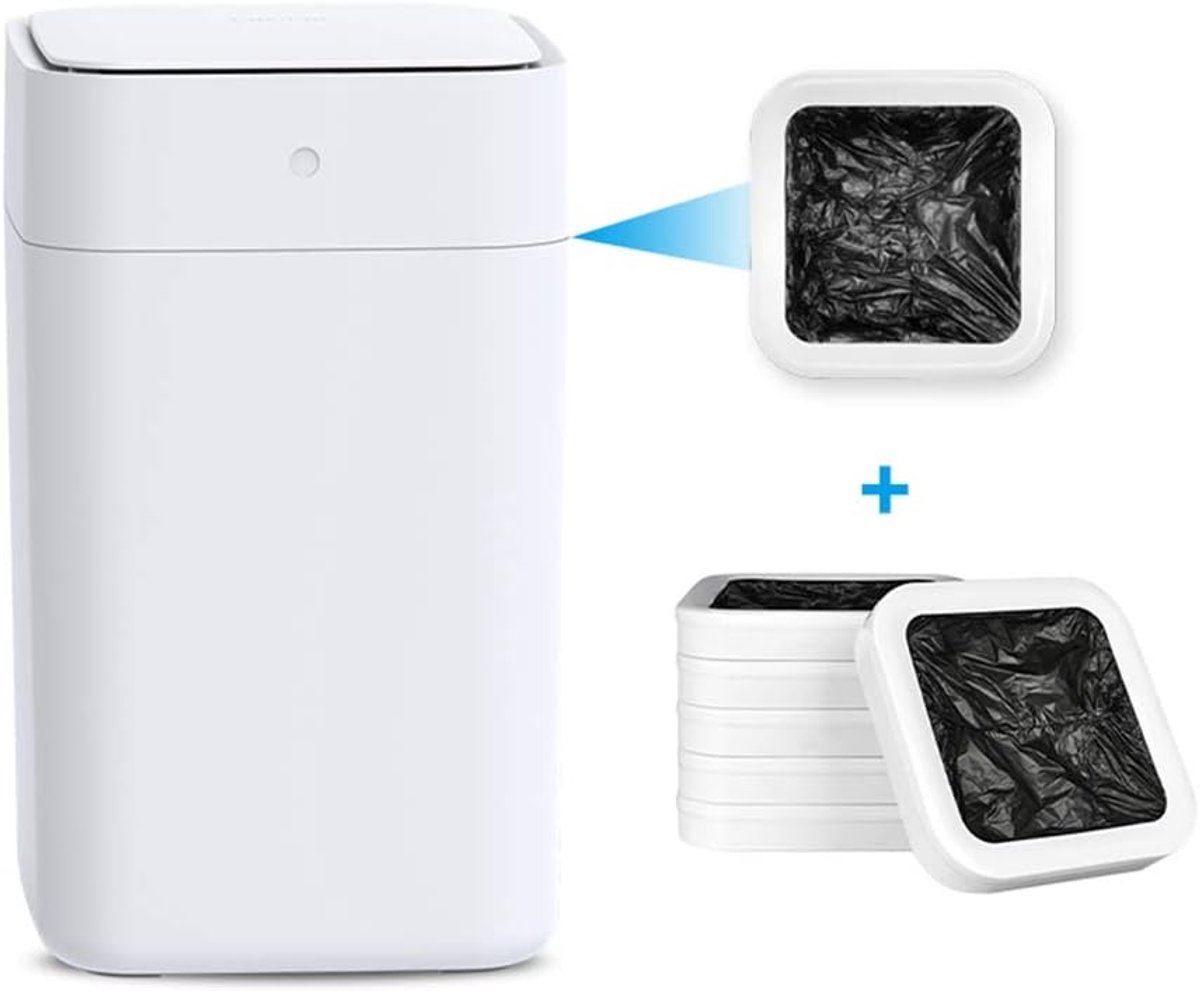 Smart induction automatic trash can with lid home creative kitchen living room high-end toilet bathroom simple smart - ShopVlot