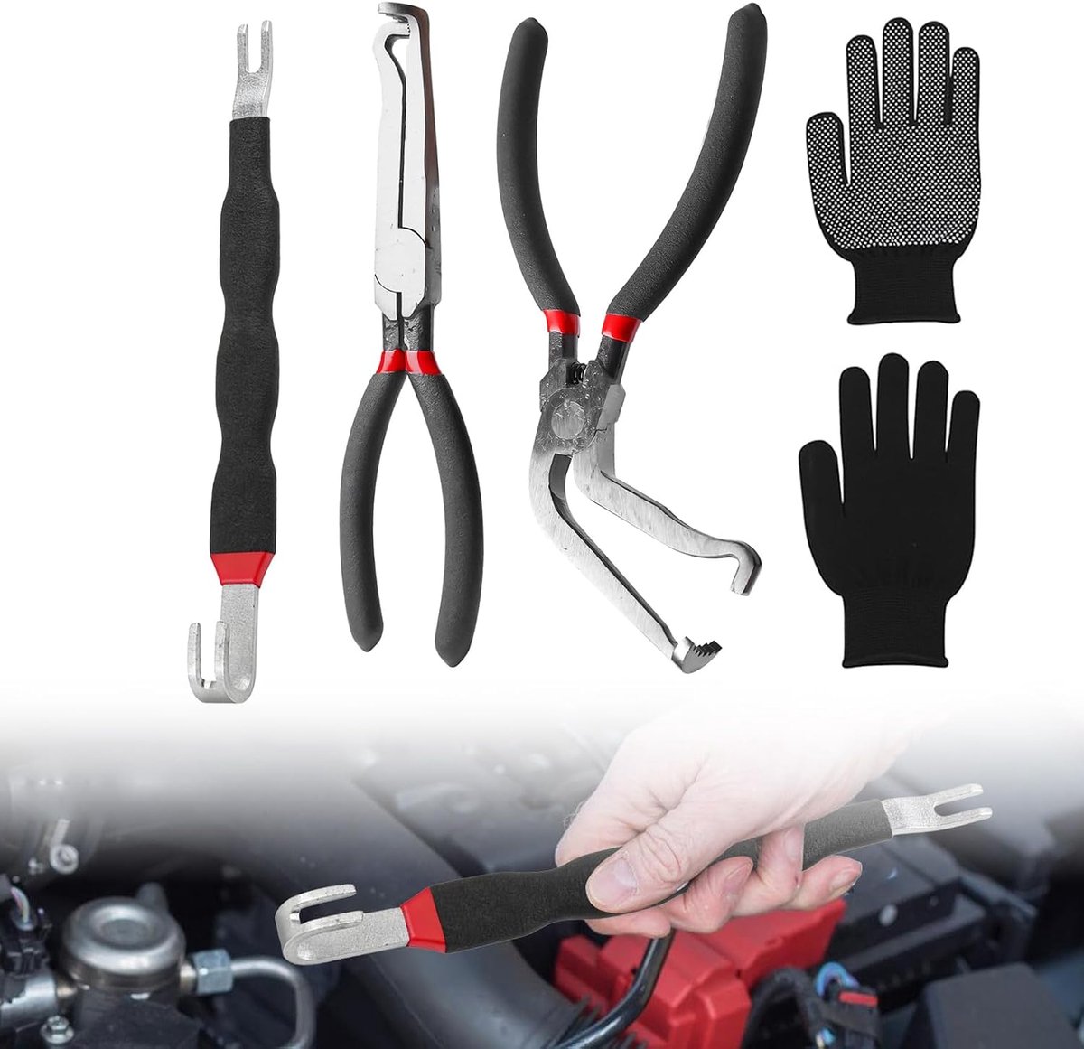 3 stuks elektrische scheidingstangen, hoogwaardige connectortang, elektrische ontkoppelingspliers, multifunctionele - ShopVlot