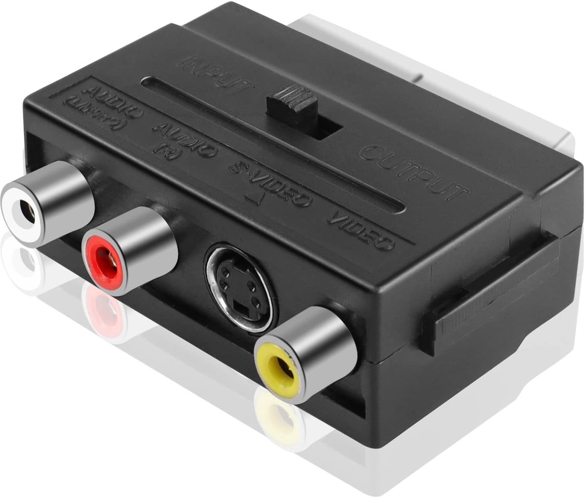 SCART adapter 3 RCA - SCART naar A/V - eenvoudig te gebruiken - ideaal voor TV en VCR - ShopVlot