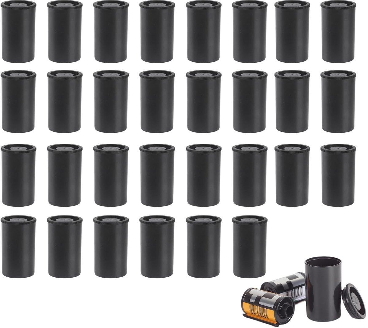 Solidchoice - Set van 30 Waterdichte Filmdozen met Deksel