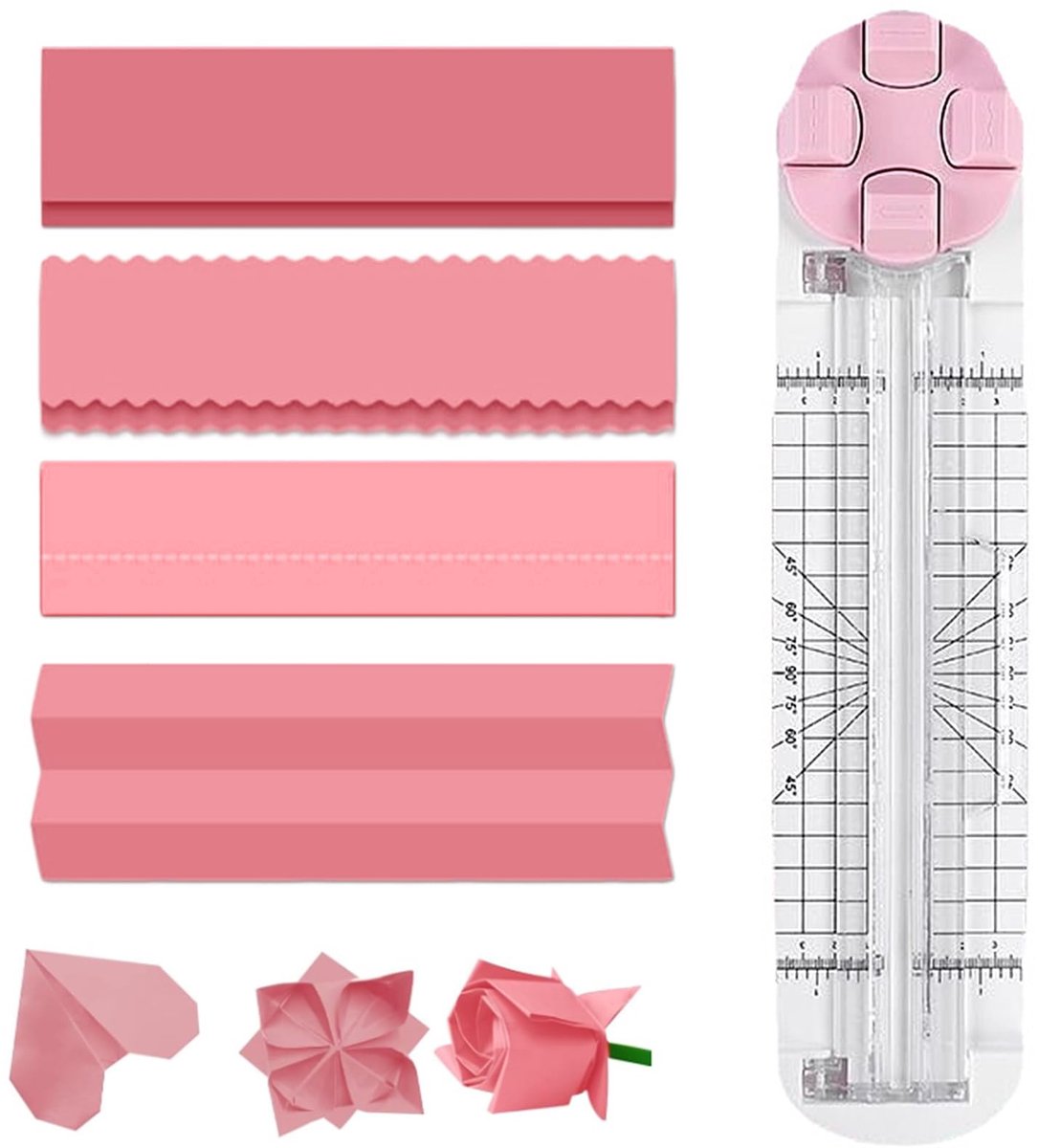 Solidchoice - 4 in 1 Papercutter met Snij- en Groefhulpmiddelen