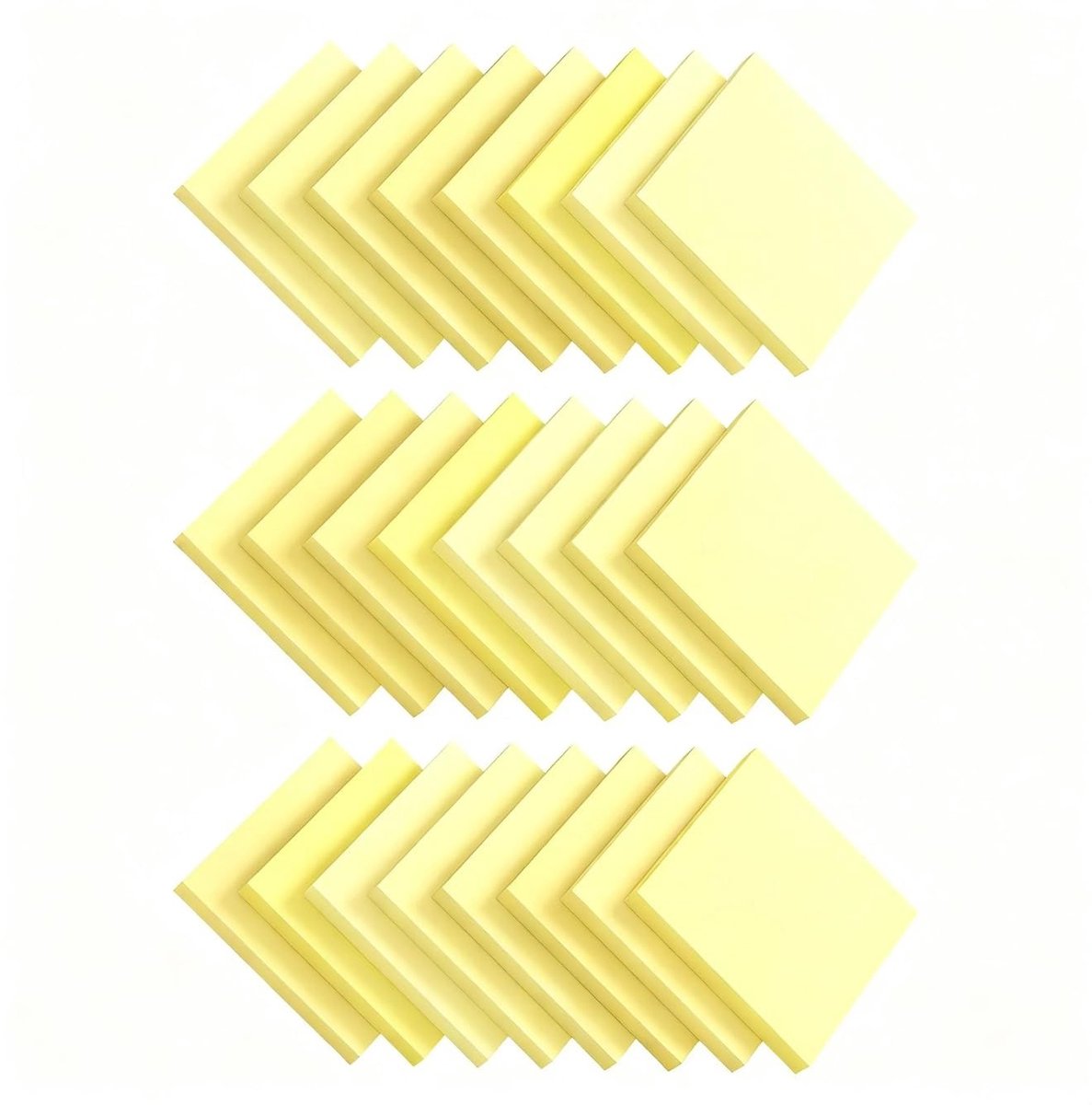 Solidchoice - Set van 24 Zelfklevende Notitieblaadjes 76mm x 76mm