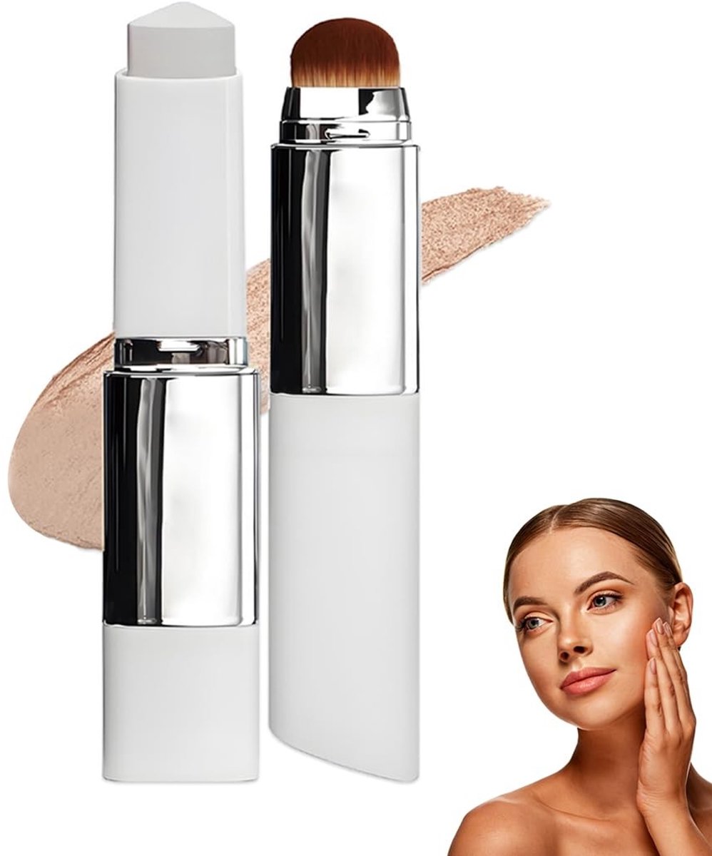 Solidchoice - 2-in-1 Foundation Stick met Borstel voor Natuurlijke Teint