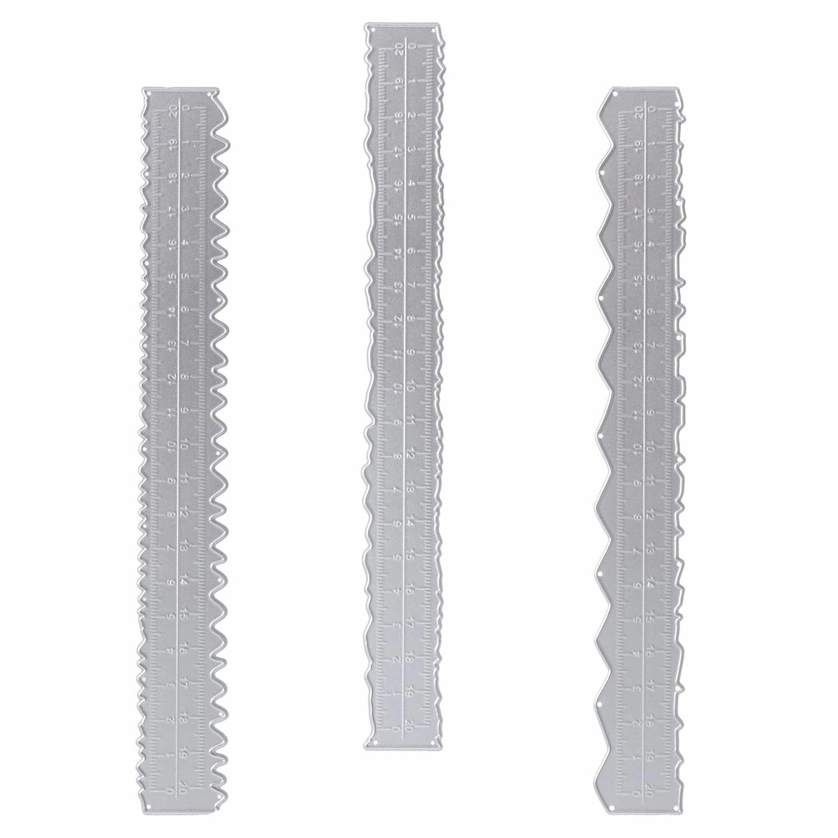 Solidchoice - Set van 3 Irregulaire Snijlijnen - 21.5 cm