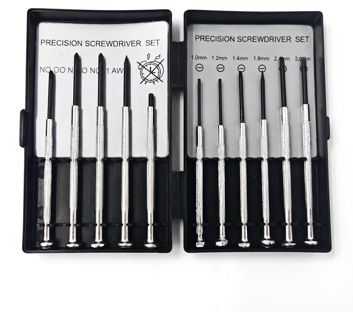 Solidchoice - 11-delige Mini Schroevendraaierset voor Brillen en Horloges
