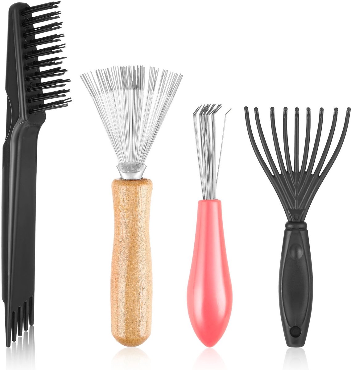Solidchoice - Set van 4 Haarborstel Reinigingshulpmiddelen