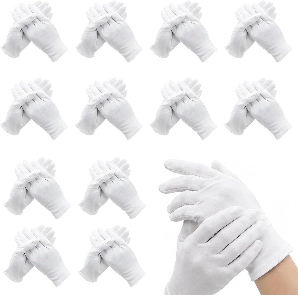 Katoenen handschoenen XL - Hydraterende eczeemhandschoenen - Zacht en ademend - Voor droge handen - ShopVlot