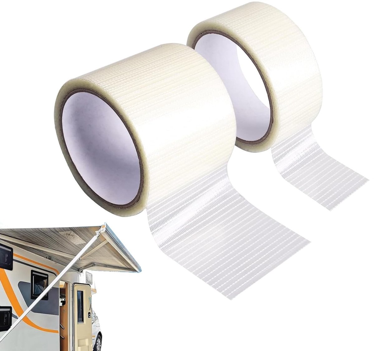 Solidchoice - Transparante Reparatie Tape Set van 2 Rollen voor Dakherstel