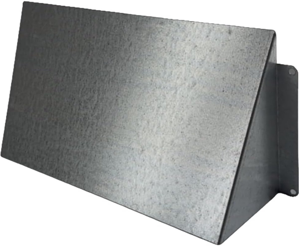 Ventilatierooster 250 mm x 120 mm - verzinkt metaal - weerbestendig - ideale afdekking voor afzuigkap - ShopVlot
