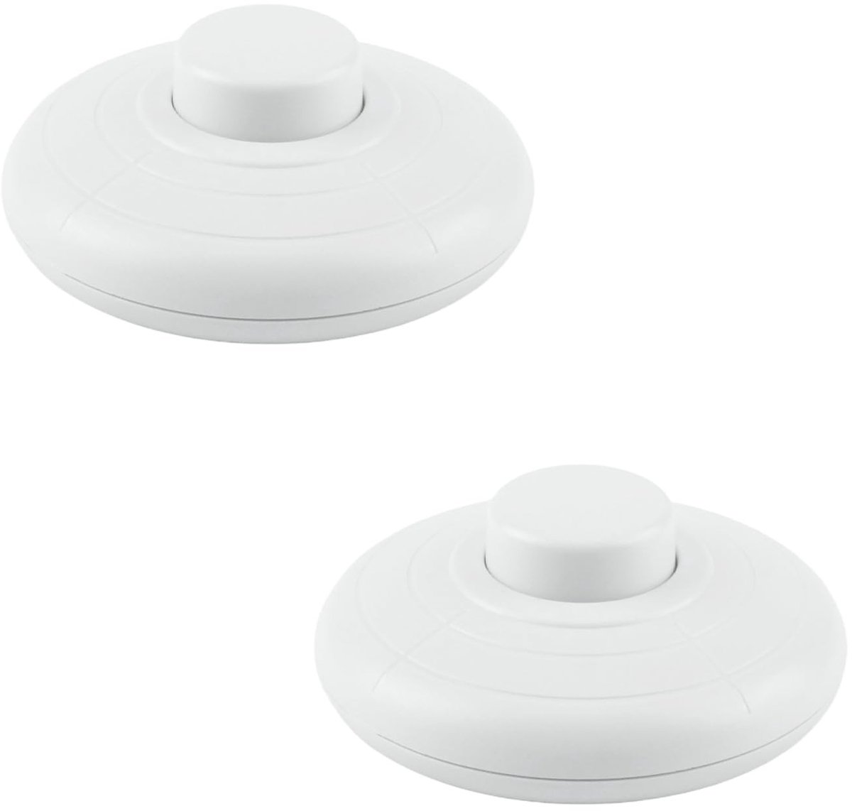 Solidchoice - Set van 2 Rond Voetenschakelaars voor Lampen