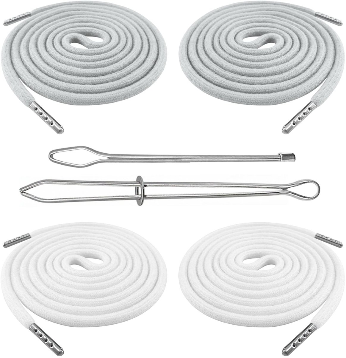 Solidchoice - 4-Pack Katoenen Trekkoord voor Hoodies en Joggingbroeken