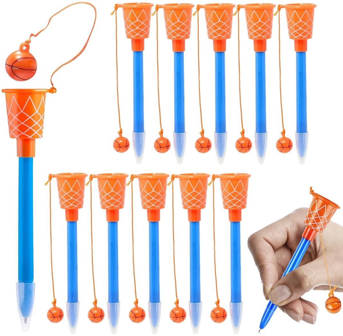 Solidchoice - Set van 10 Basketball Gelpennen voor School en Kantoor