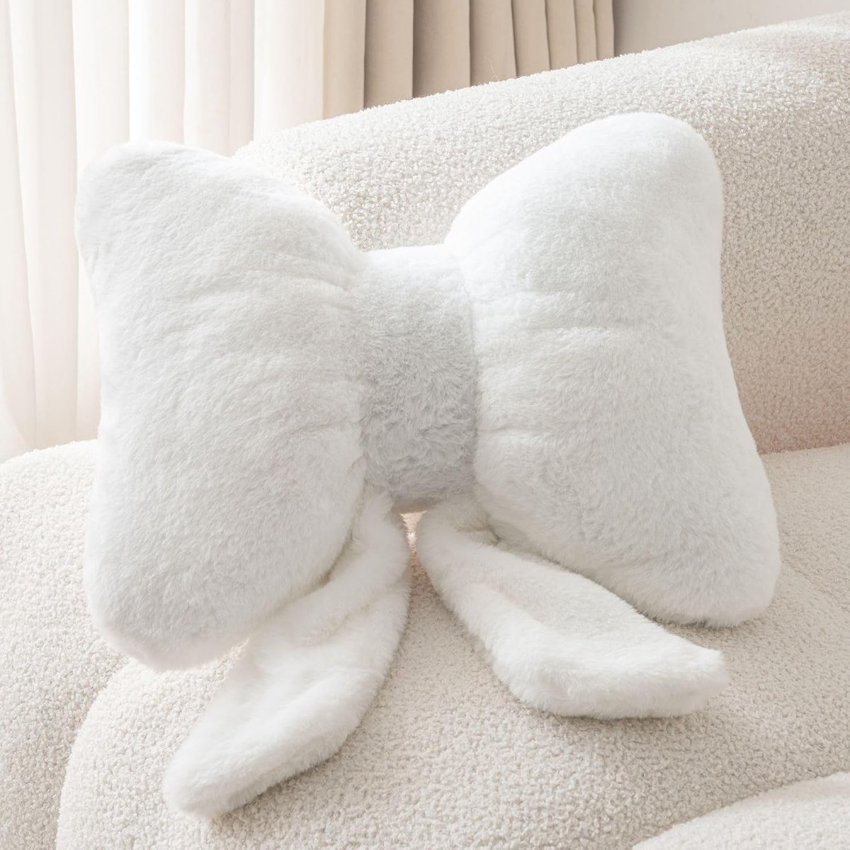 Decoratieve Kussen - Zacht met Strik Ontwerp - Aesthetic Thuisdecoratie - Voor Sofa en Bed - ShopVlot