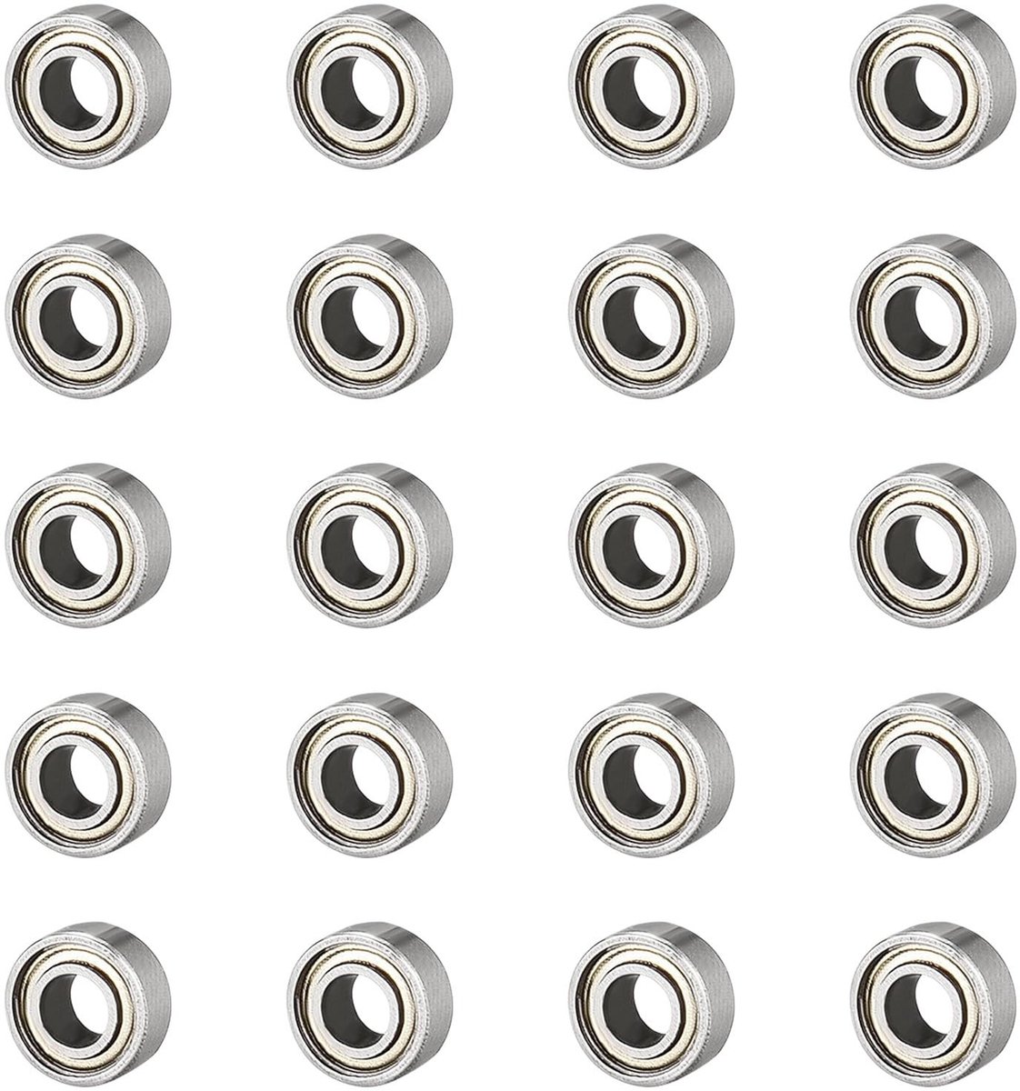 Solidchoice - Set van 20 Mini Bal Bearings 3mm x 7mm