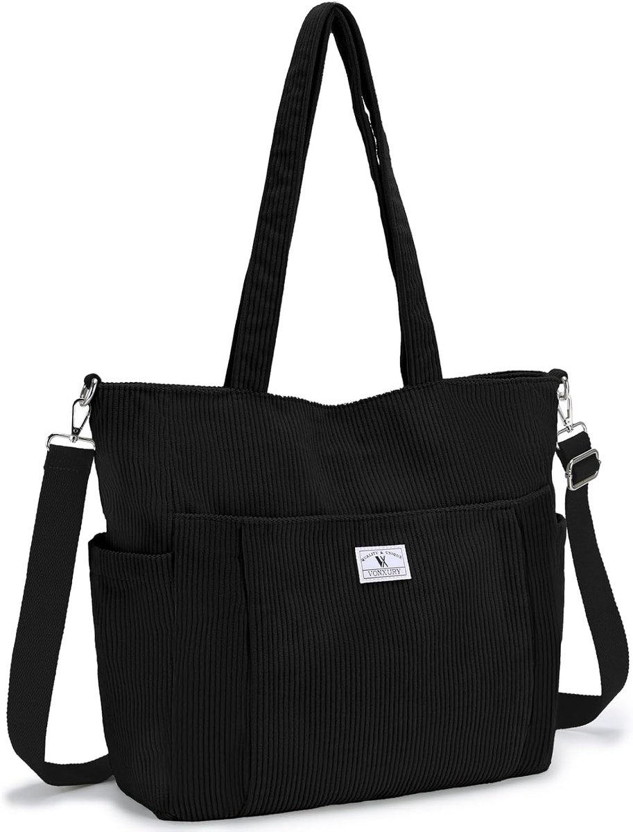 Tote Bag voor Vrouwen - Grote Schoudertas - Corduroy - Lichtgewicht Handtas voor Werk - ShopVlot