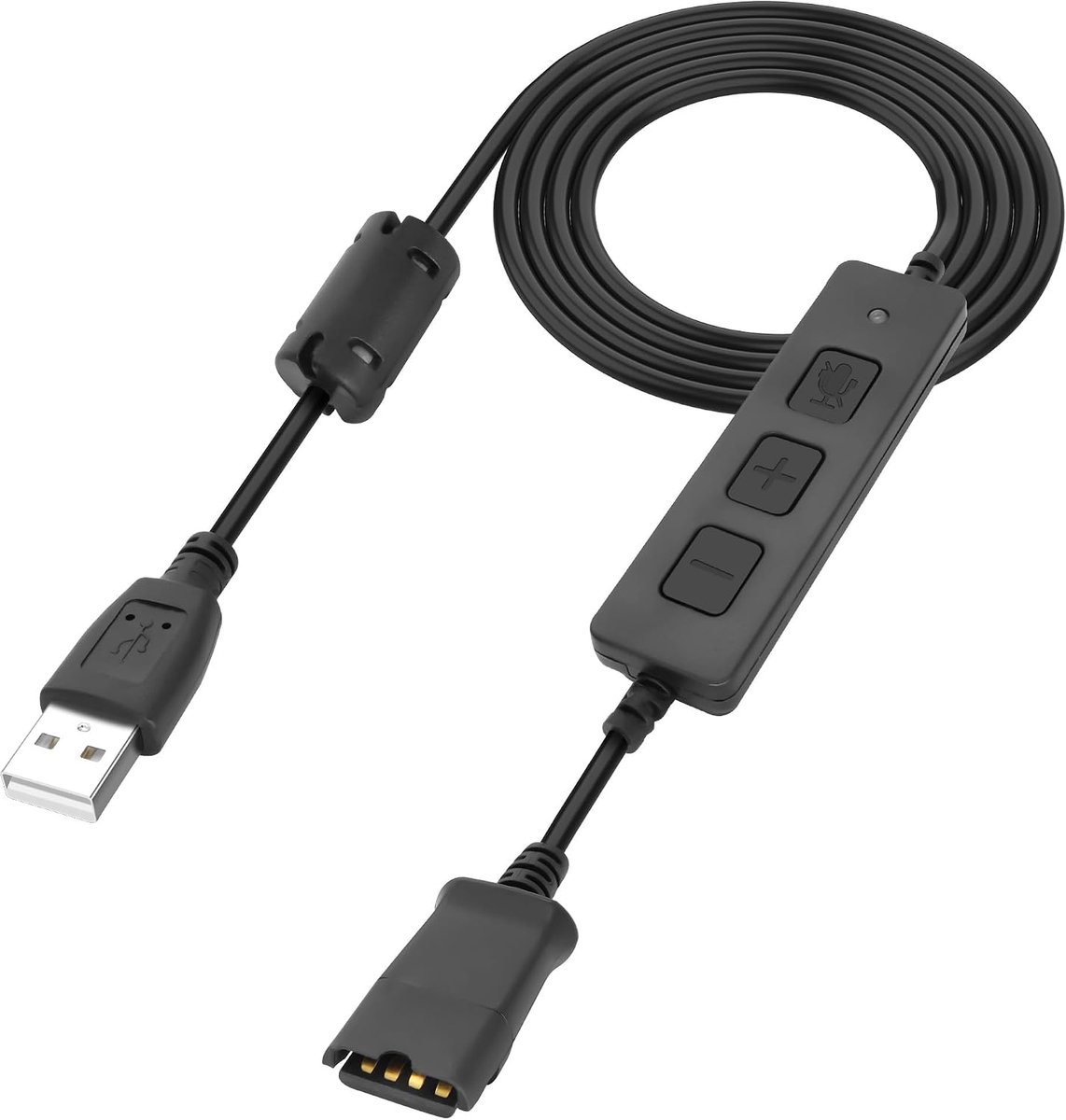 XMSJSIY USB to QD Headset Adapter Compatible with QD (Quick Disconnect) to USB Type A Plug Adapter Cable with Inline - ShopVlot