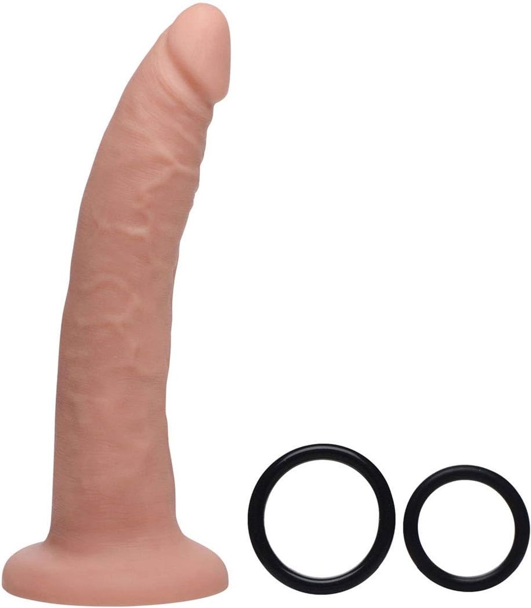 STRAP U Charmed 7.5" Silicone Dildo with Harness - ShopVlot