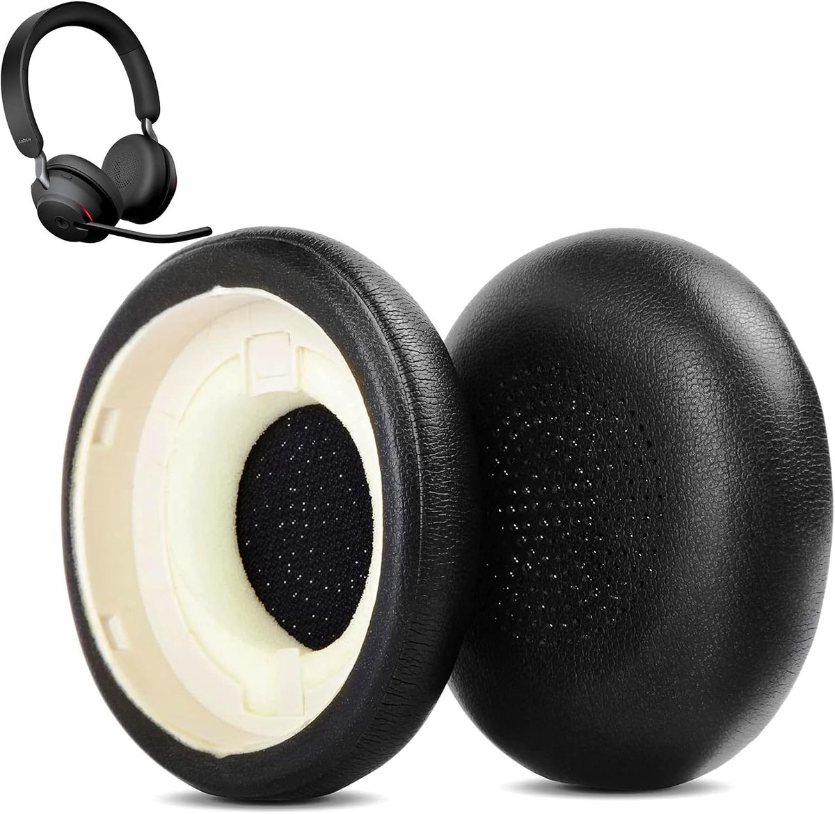 Evolve2 oorkussens voor Jabra Evolve2 65 (65MS 65UC USB)/Evolve2 40 (40UC 40MS USB)/Elite 45h On-Ear draadloze headset - ShopVlot