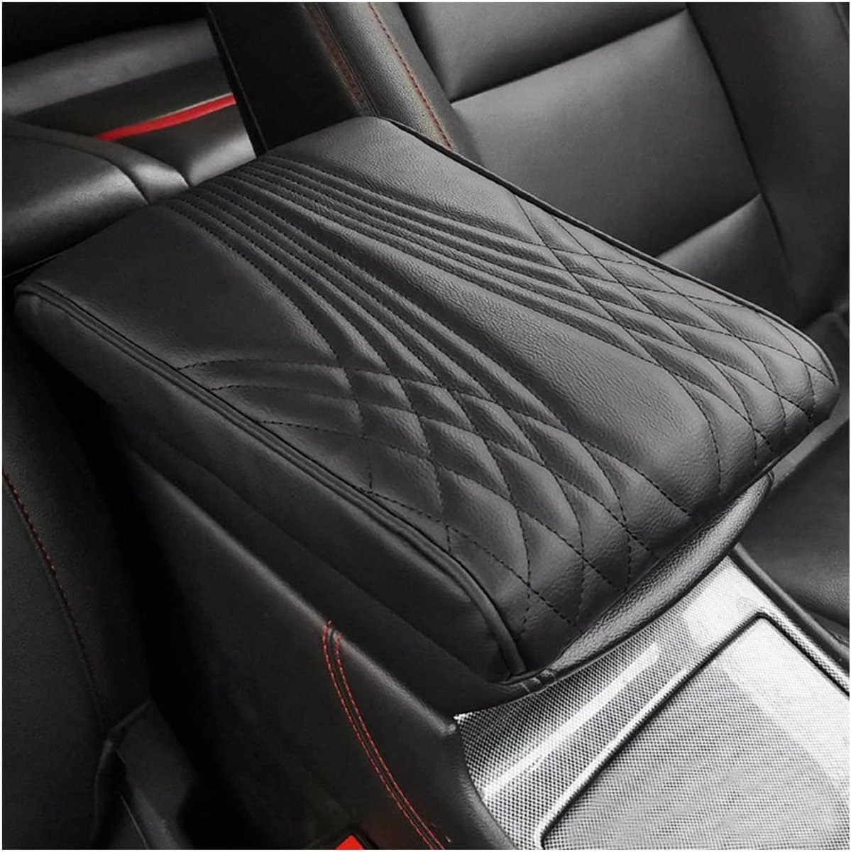 Armsteunhoes memory foam - zwart - waterdicht - beschermt tegen krassen en vlekken - ShopVlot