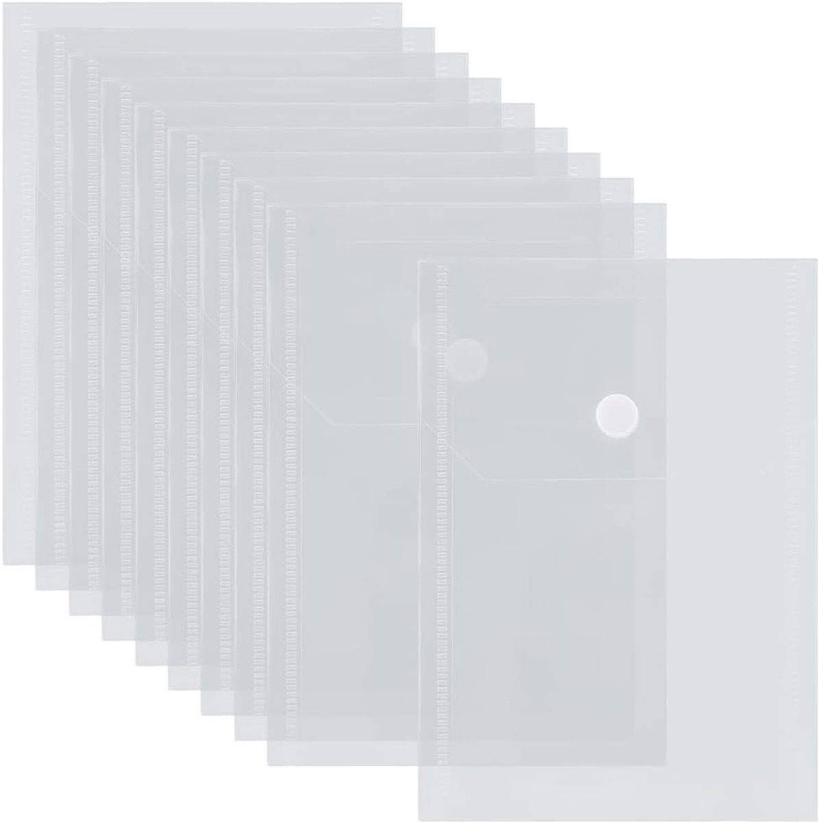 Plastic Enveloppen 10 Stuks - Herbruikbaar Waterdicht - Met Kliksluiting - Ideaal voor Sticker Organizer - ShopVlot