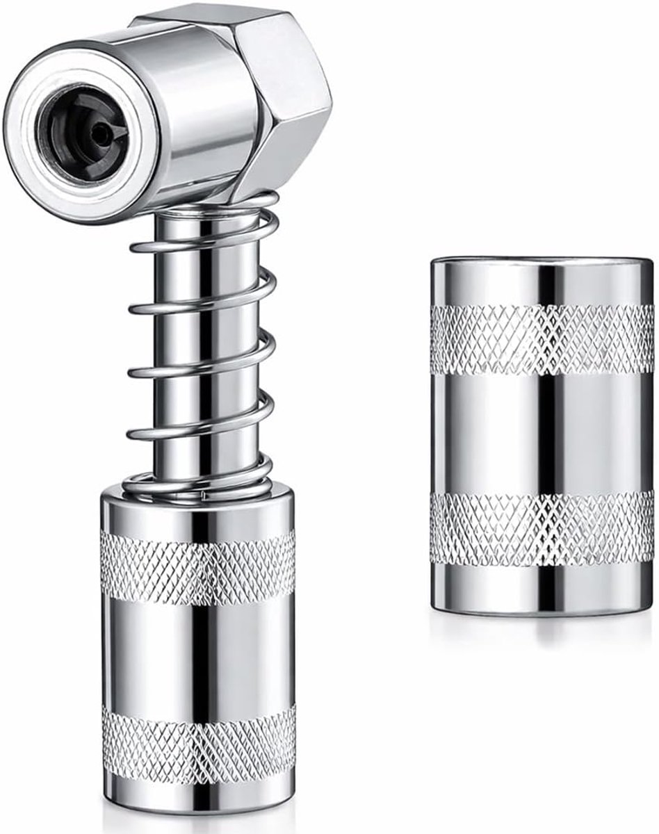 Adapter 90° voor vetspuit - Professionele vetperskop met nozzles - Robuuste constructie - ShopVlot