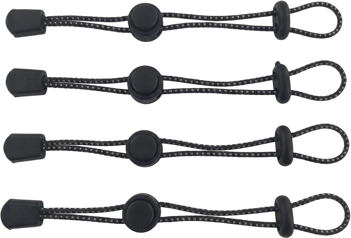 4 stuks wandelstokhouder, rugzakaccessoires, trekkingaccessoires, bevestigingskoord, elastisch touw voor outdoor - ShopVlot