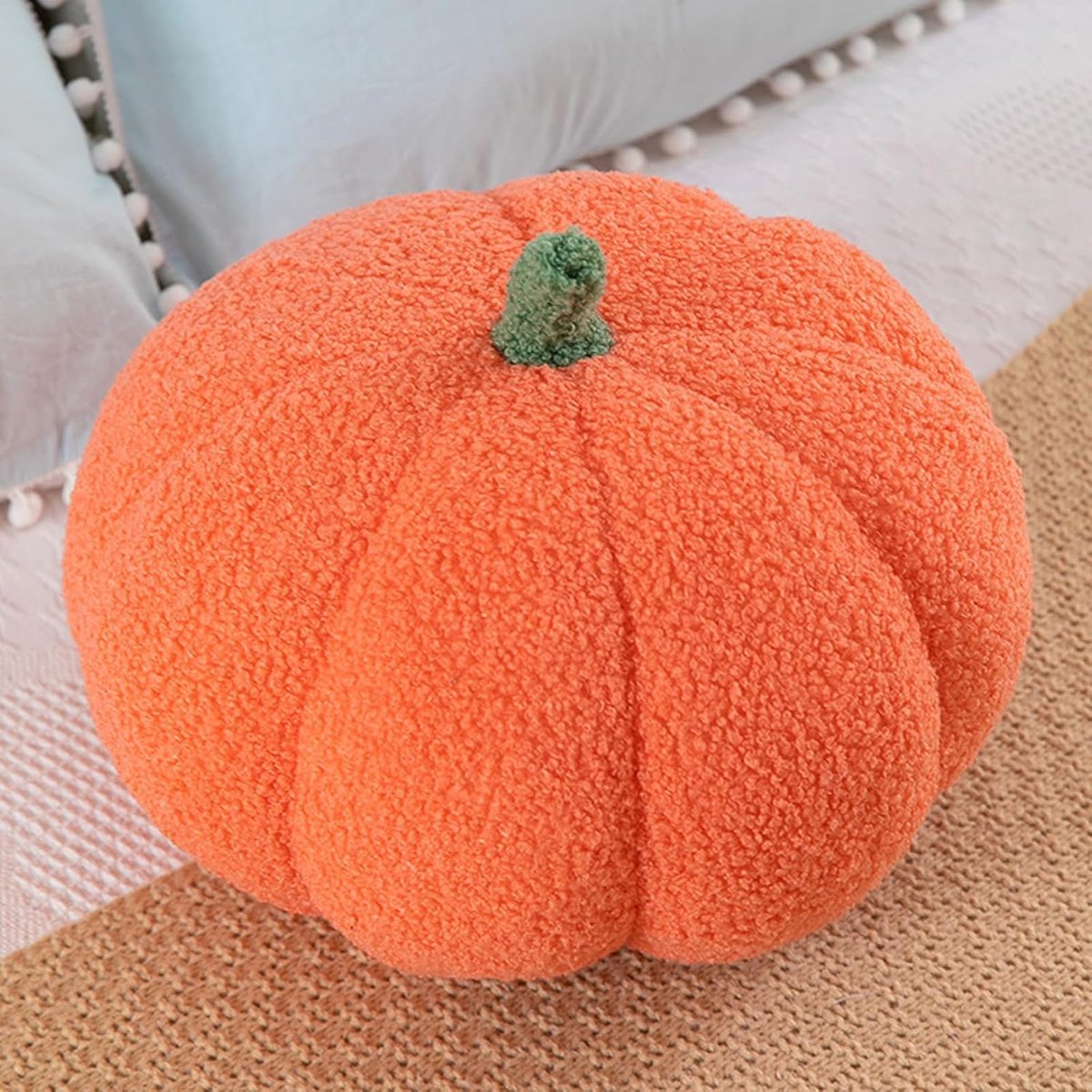 Pumpkin Cushion, 3D Plush Pumpkin Decoration, Harvest Party, Decorative Cushion, Halloween Throw Pillow for Children's - ShopVlot