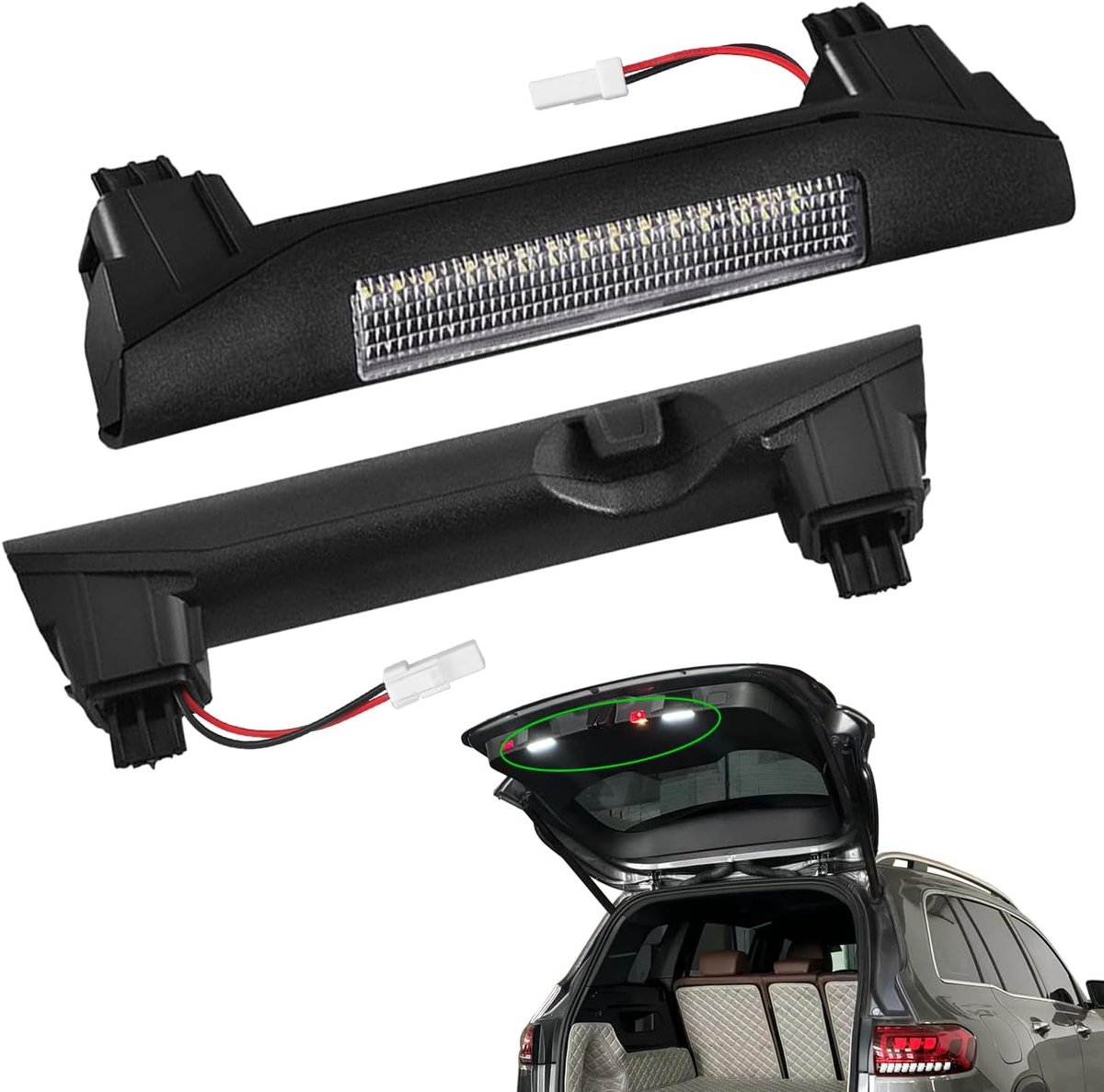 Tailgate Handle with Lamp for GLA 2020-2025, Cap 2019-2025, GLC 2015-2022, EQA 2022-2025, EQB 2022-2025, EQC - ShopVlot