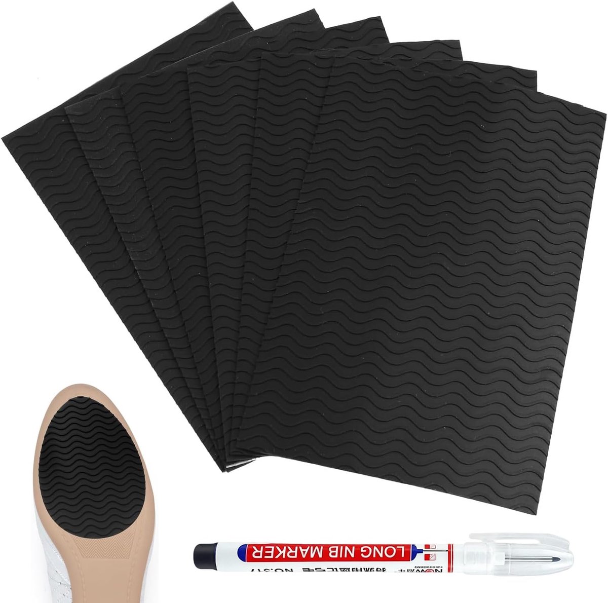 Antislip zoolstickers, schoenzool, beschermende handgrepen, hoge hakken schoenen (C) - ShopVlot