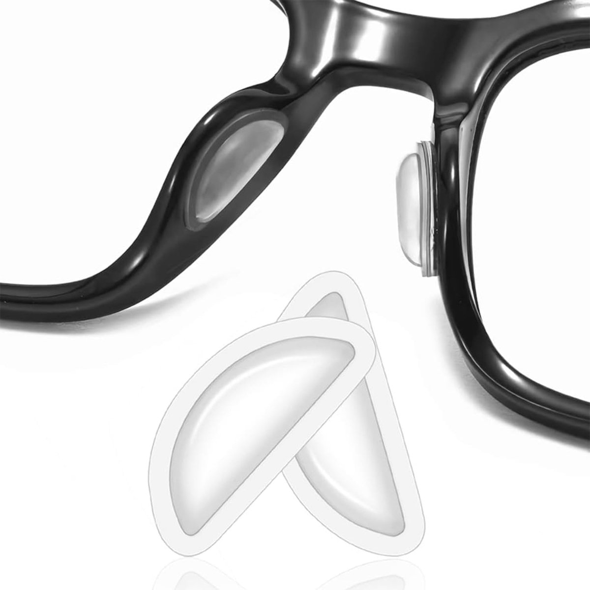 10 Pairs Hollow Nose Pads for Glasses, Silicone Glasses Nose Pads, Self-Adhesive Non-Slip Glasses Nose Grips with - ShopVlot