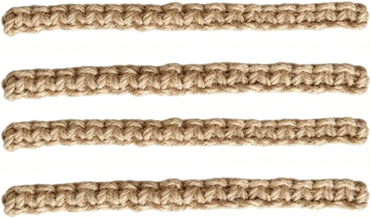 4 stuks gordijnhouders, macramé, gordijnhouder, handgevlochten gordijnhouders voor gordijnen en gordijnen, zonder - ShopVlot