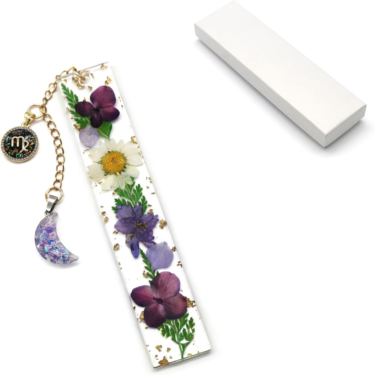 Gepersonaliseerde bladwijzer Maagd – cadeau in doos voor leraren, scholieren en boekenfans, bookmark als - ShopVlot