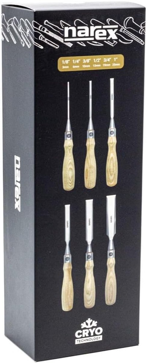 Set of 6 Narex Richter Chisels by The Woodworking Club - ShopVlot