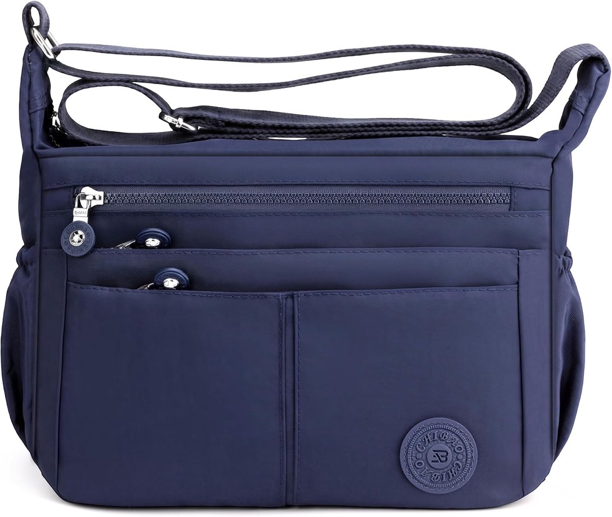 Women's Shoulder Bag Multiple Pockets Lightweight Crossbody Bag Waterproof Polyester Messenger Bag for Hiking Travel - ShopVlot