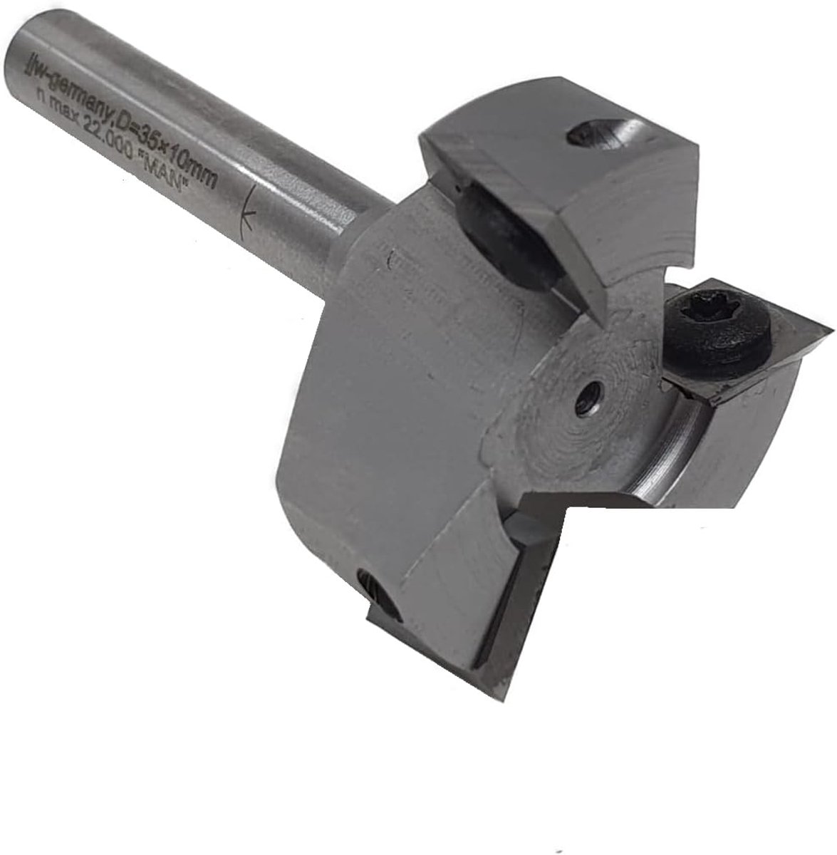 jjw-germany HM - turning plates face milling cutter Z=3 D = 35mm x 10mm shank 8mm professional face milling cutter for - ShopVlot