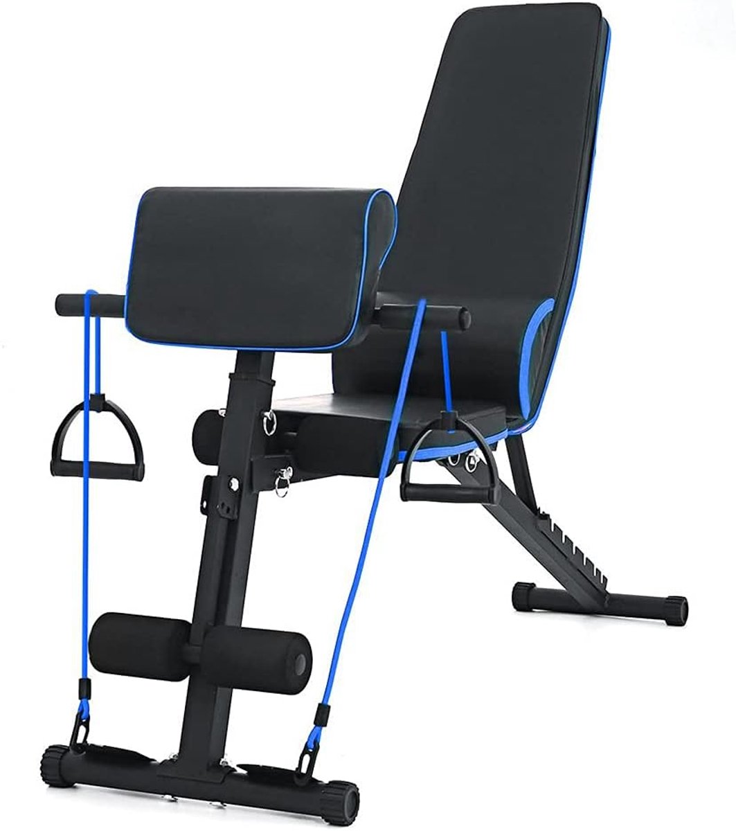 AWANG Adjustable Weight Bench Lifting Sit Up Ab Bench, Utility Weight Banks Foldable Strength Training Bench, Home Gym - ShopVlot