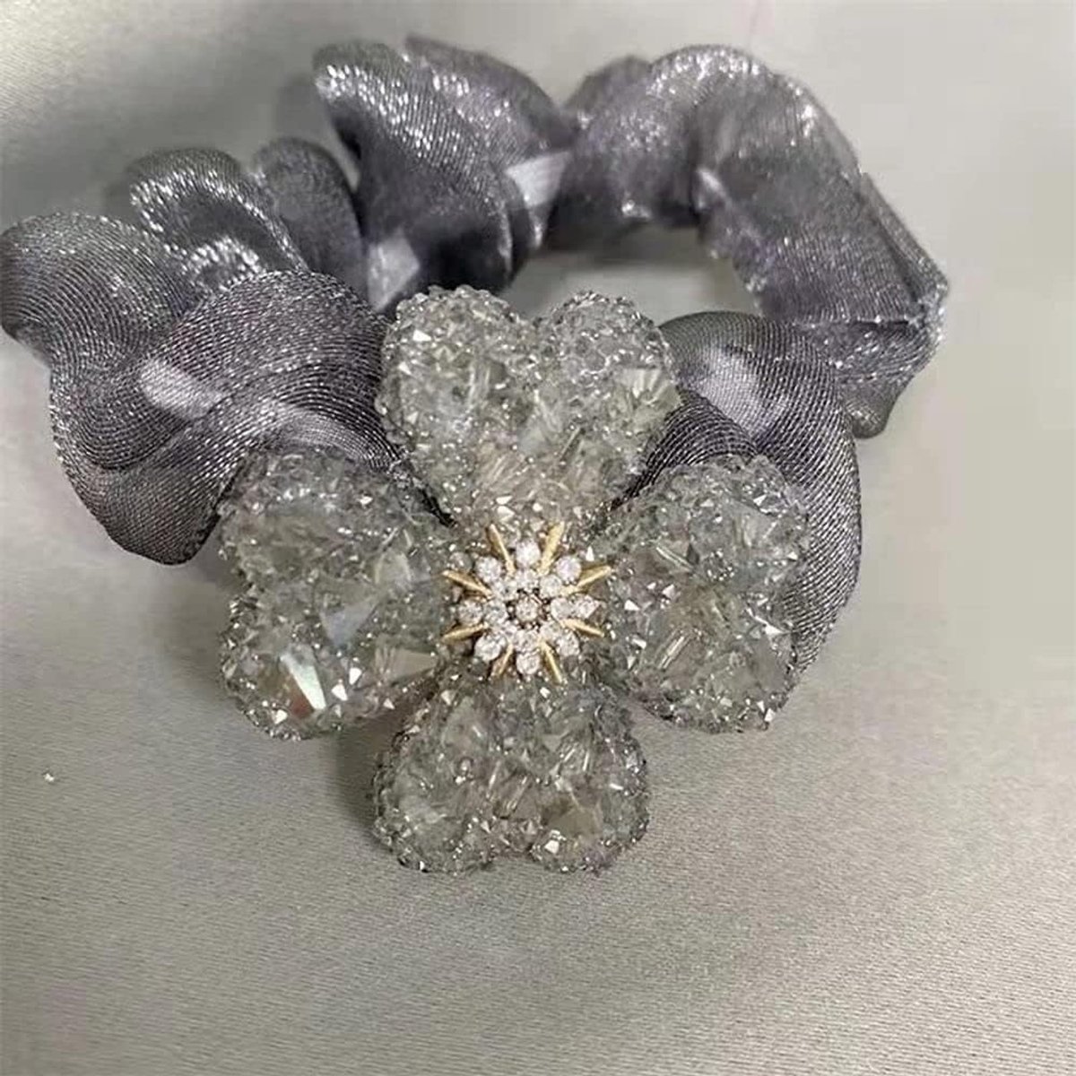 2 Pack Beautiful Sparkling Flower Headband Hair Accessories, Cute and Fashionable Flower Hair Accessories for Girls - ShopVlot